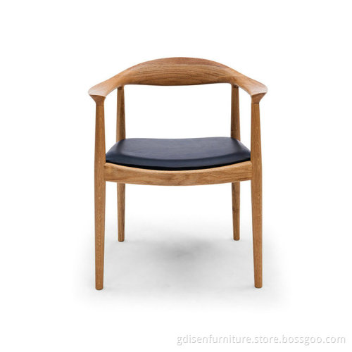 Modern dining chair wooden President Armrest Kennedy Chairs